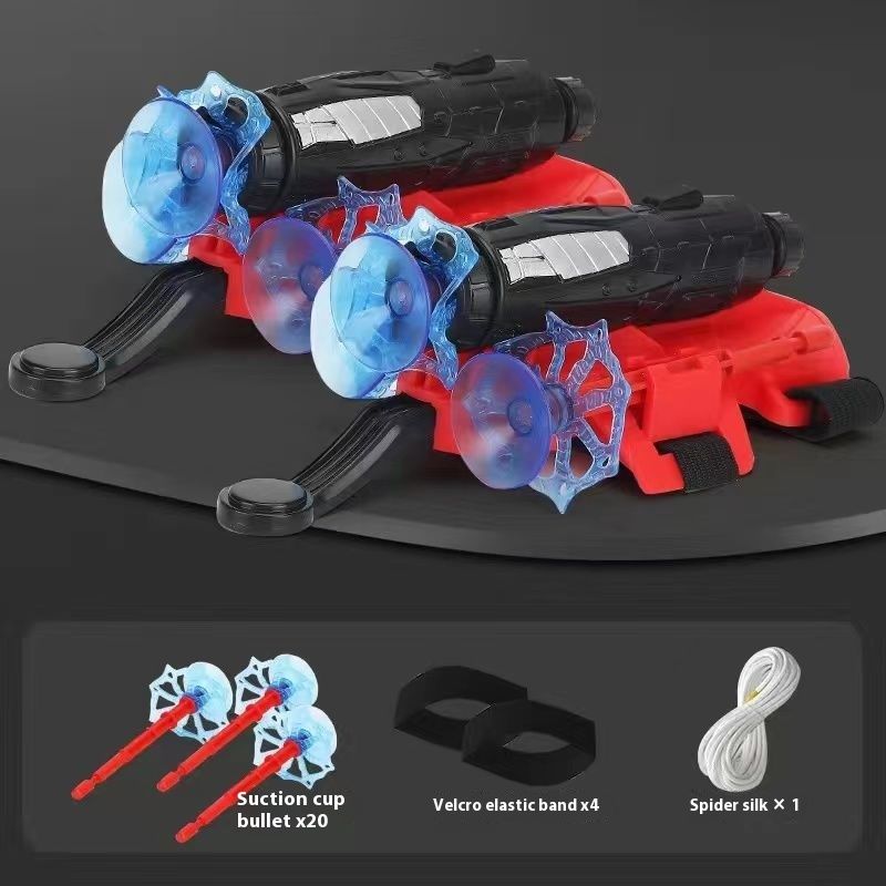 Launcher Spider Hero Seidenhandschuhe können weiche Kugelpistolen abfeuern Kinderspielzeug Jungen Schwarze Technologie_voghion.com