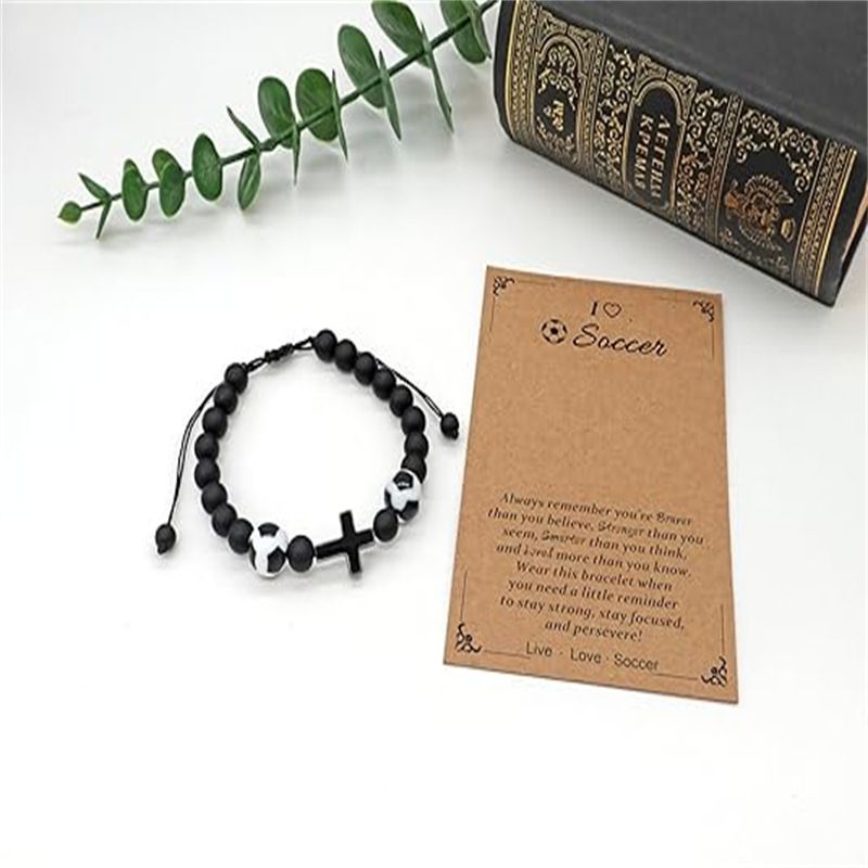 Men's Sports Bracelet - Black Matte Stone & Red Tiger Eye Beads (Adjustable, Gift Ready)_voghion.com