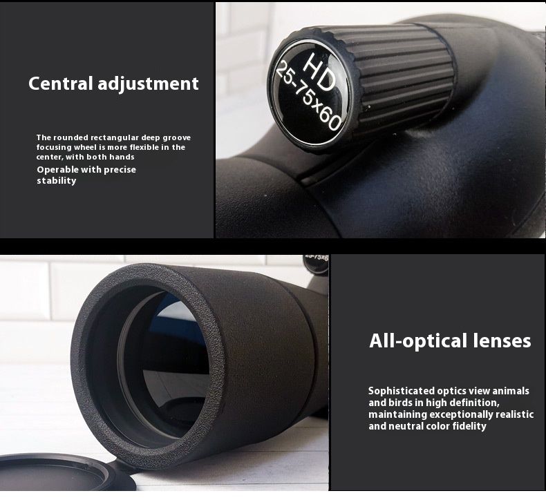 Telescopio monoculare da esterno Telescopio ad alta definizione ad alto ingrandimento 25x75, può essere equipaggiato con la visualizzazione del bersaglio_voghion.com