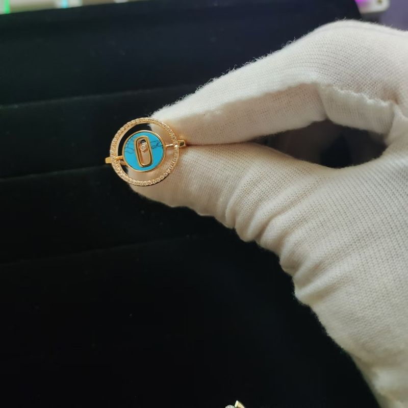 Hochwertiger, modischer, weißer Beimu-Ring von Meisika, weiblicher Persönlichkeitstrend, rosévergoldeter Zeigefinger_voghion.com