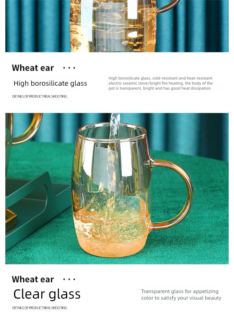Nordic Light Luxury Glass Home Living Room Coffee Table Modern With Handle Drinking Cup Water Set High Aesthetic_voghion.com