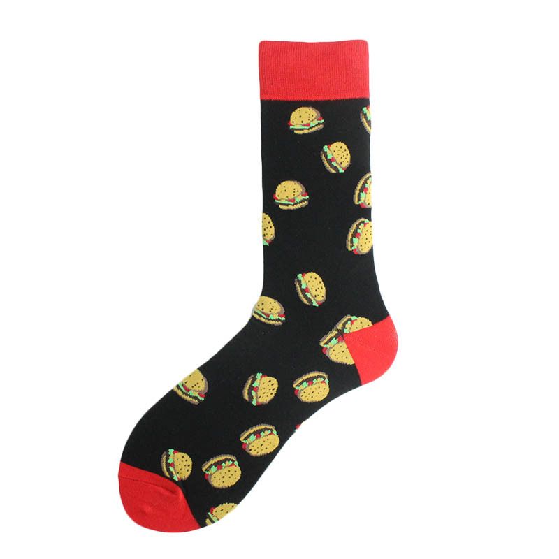 Eksplosiv til mænd og kvinder Harajuku modetrend Kreativ sjov Unisex bomuld mellemlange sokker_voghion.com