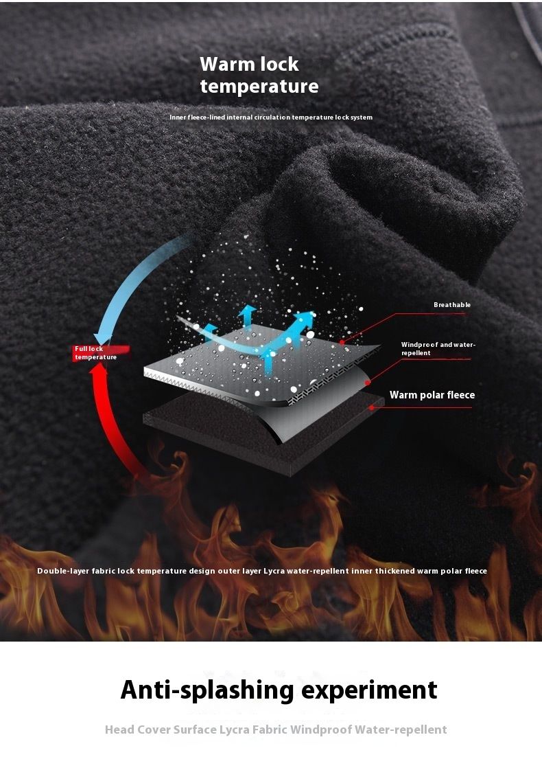 Winter Warm Headgear, Riding Mask, Full Face Protection, Windproof And Cold Proof Sports, Outdoor Motorcycle Headscarf_voghion.com