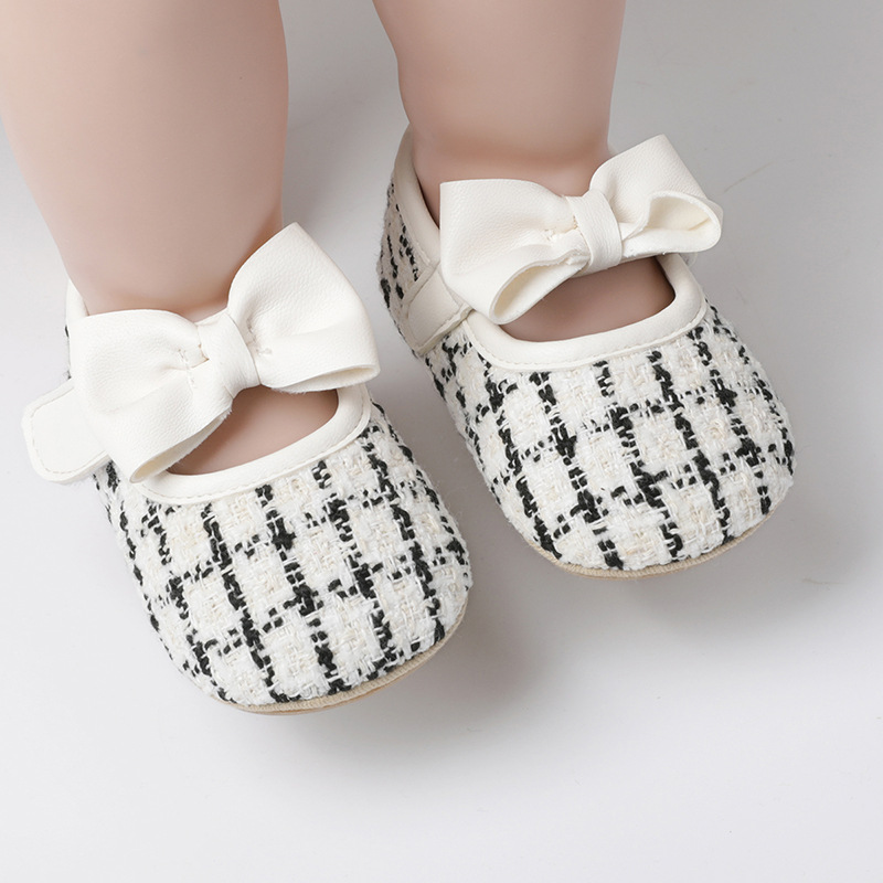 Frühling und Herbst Low Top dicke Sohlen Babyschuhe für Mädchen Babyschuhe weiße rutschfeste Prinzessin Wanderschuhe_voghion.com