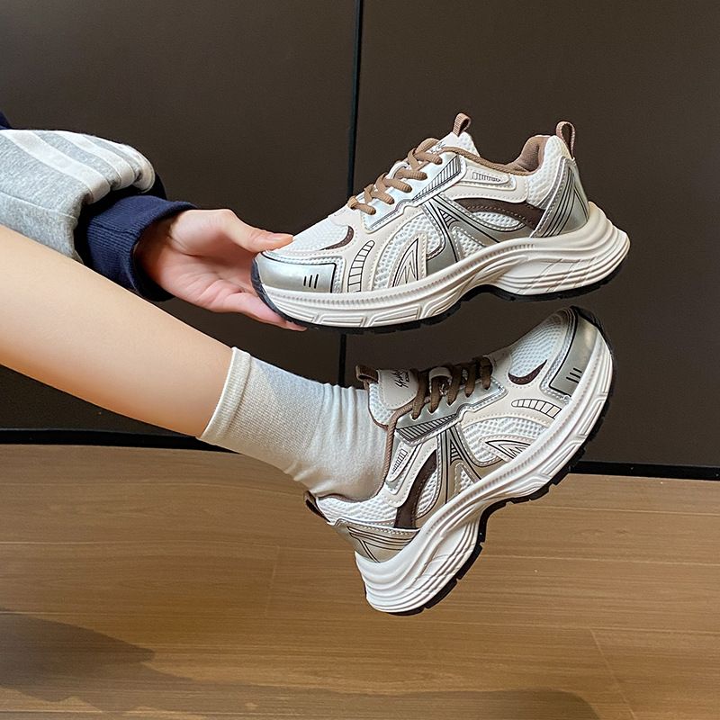 Papa Schuhe Studentin Sport Laufschuhe Freizeitschuhe Plattform Höhe Erhöhen_voghion.com