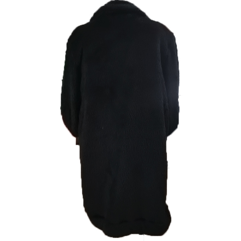 Herrenbekleidung, Mantel, modisch, Streetfoto, dick, einfach, mittellang, langärmelig, Plüsch, warm, lockere Jacke_voghion.com