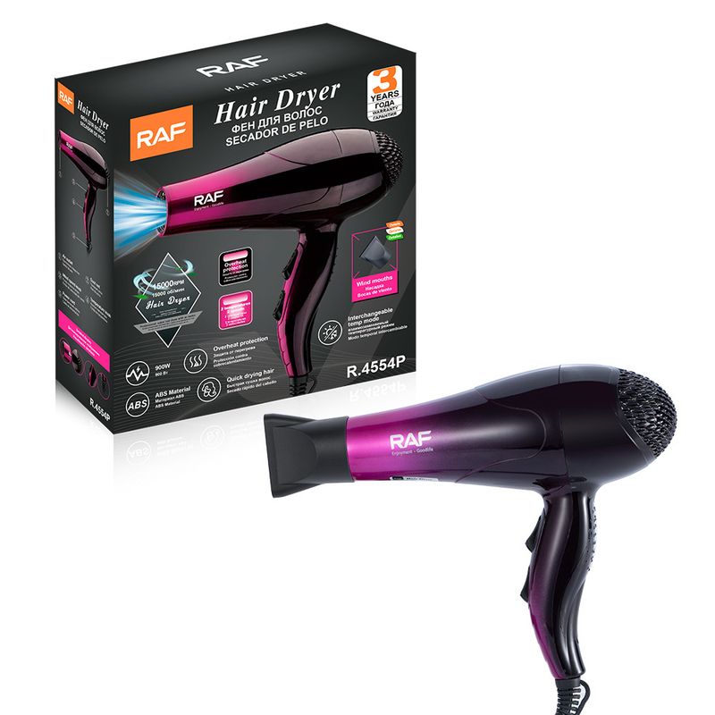 RAF EU Standard Hair Dryer For Home Use, High Power, Salon Grade, Negative Ion, Hot And Cold Air, Hair-Friendly_voghion.com