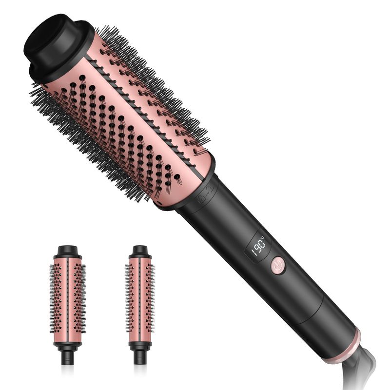 Roller Curling Hair Blowing Negative Ions Do Not Damage The Hair, Buckle Design Comb, 3-in-1_voghion.com