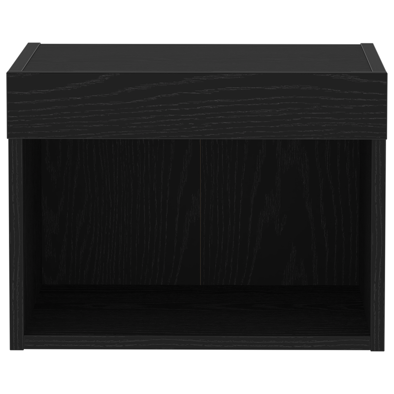 Wandschränke mit LED-Leuchten 2 Stk. Schwarze Eiche 40x30x30 cm_voghion.com