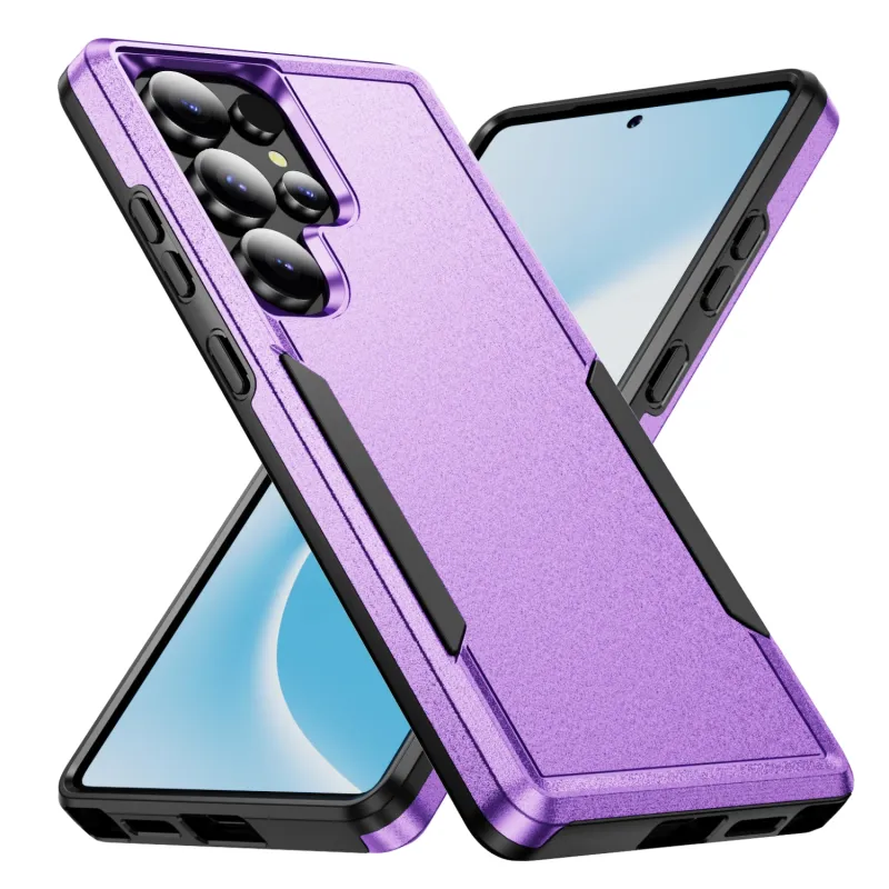 2 IN1 Rugged Heavy Duty Armor Drop Protection Case For Samsung S25 S24 S23 S22 Edge Ultra Plus FE 5G PC+TPU Shockproof Cover_voghion.com