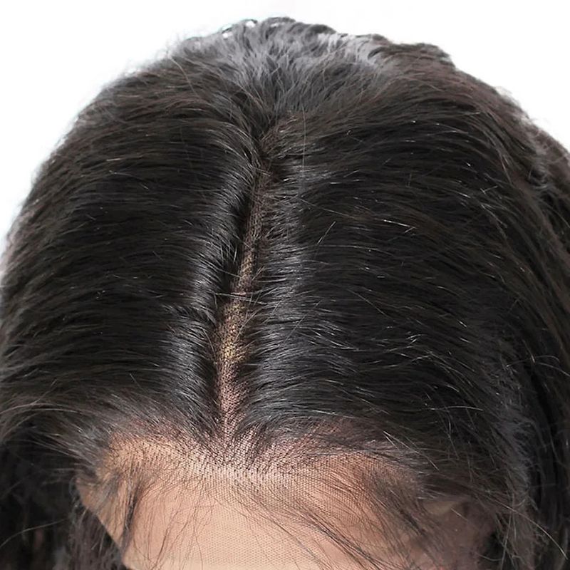 Perruque Bob Courte Ondulée Profonde 13x4 Perruques de Cheveux Humains en Dentelle Frontale Lâche Bouclés Ondulés 4x4 Perruques de Fermeture Frontale en Dentelle Pour Femmes 180 Densité_voghion.com