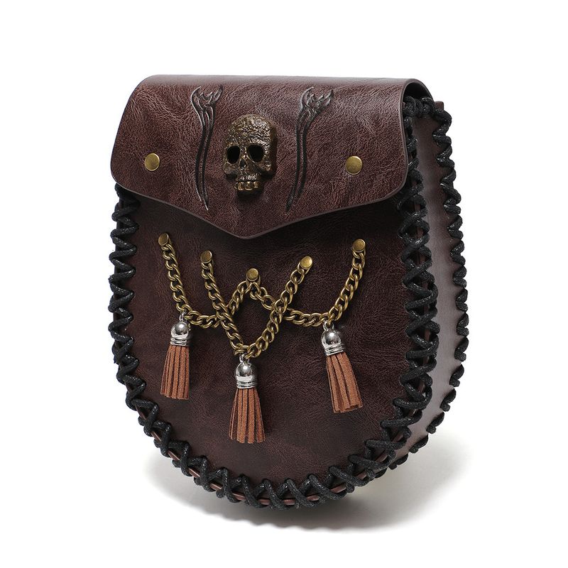 Viking Style Medieval Leather Coin Pouch – Retro Embossed Knight Belt Bag, Vintage Waist Bag for Cosplay and Outdoor Use_voghion.com