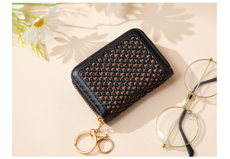 2023 New Women's Organ Card Money Anti demagnetization Zero Wallet Hollow Small Key Bag_voghion.com