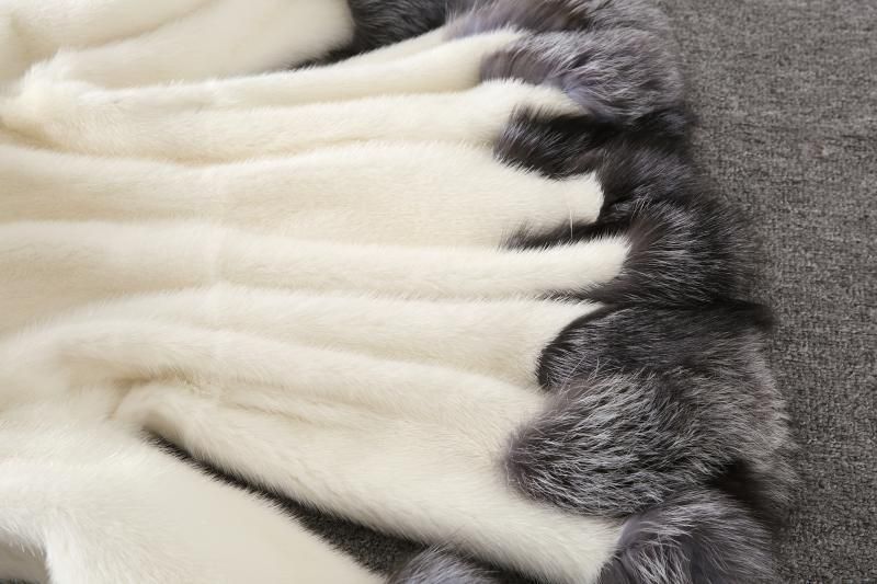 Luxury Faux Fur Coat Women's Winter Fashion Long Coat With Hood Elegant Faux Mink & Fox Fur Collar Plus Size Warm Outerwear For Ladies_voghion.com