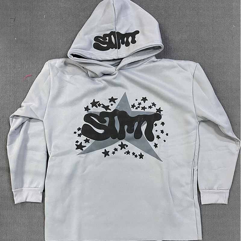 Felpa con cappuccio streetwear alla moda con stampa di lettere in schiuma 3D - Pullover unisex oversize per la moda urbana (nero/bianco/blu/viola, S-2XL)_voghion.com
