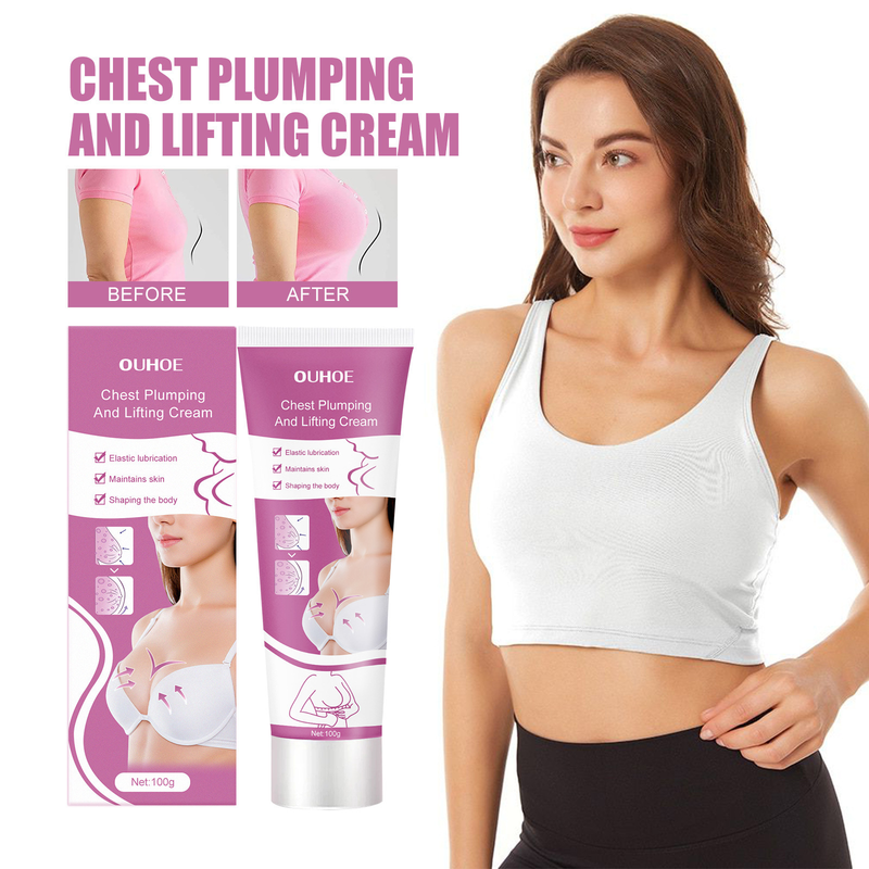 Güzellik Bakım dükkanı Göğüs OUHOE Kaldırma Sıkılaştırıcı Masaj Emzirme Kremi Nemlendirici ve dolgunlaştırıcı_voghion.com
