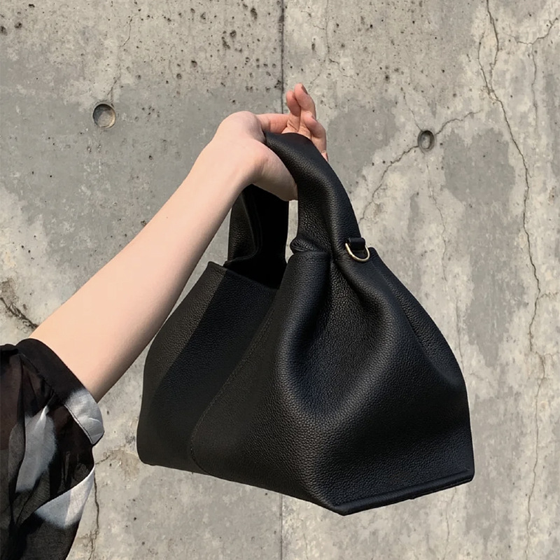 Borsa a tracolla alla moda, versatile, in tinta unita, per il pranzo, del marchio francese di nicchia 2025, per le donne_voghion.com