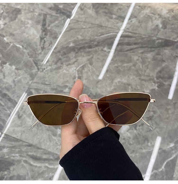 2025 Neue ultraleichte kleine quadratische Sonnenbrille für Damen, Anti-Ultraviolett-Sonnenbrille, rundes Gesicht, Ins für Männer_voghion.com
