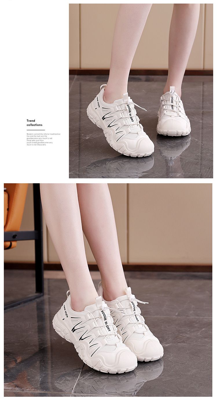 White Sneakers For Women 2025 New Spring Versatile Forrest Gump Sports Women's Student Casual Hiking Board Shoes KT-251_voghion.com