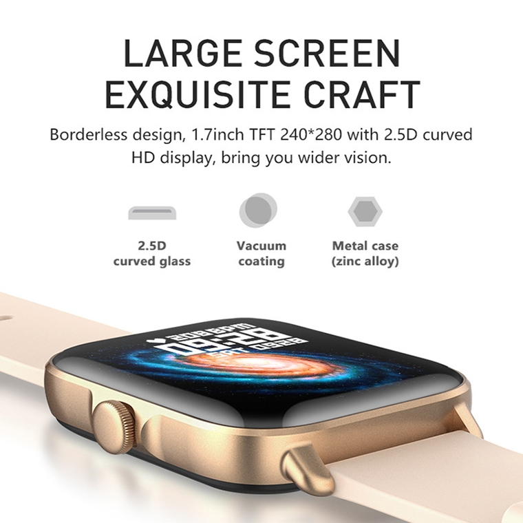 Y22 Hartslagmeter Smart Bluetooth Horloge, Kleur: Roze_voghion.com