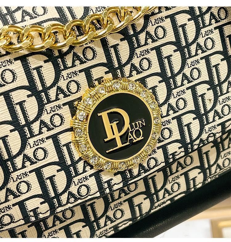 Piccola borsa a catena da donna a tracolla versatile in vera pelle di nuova moda 2024 stile trendy_voghion.com