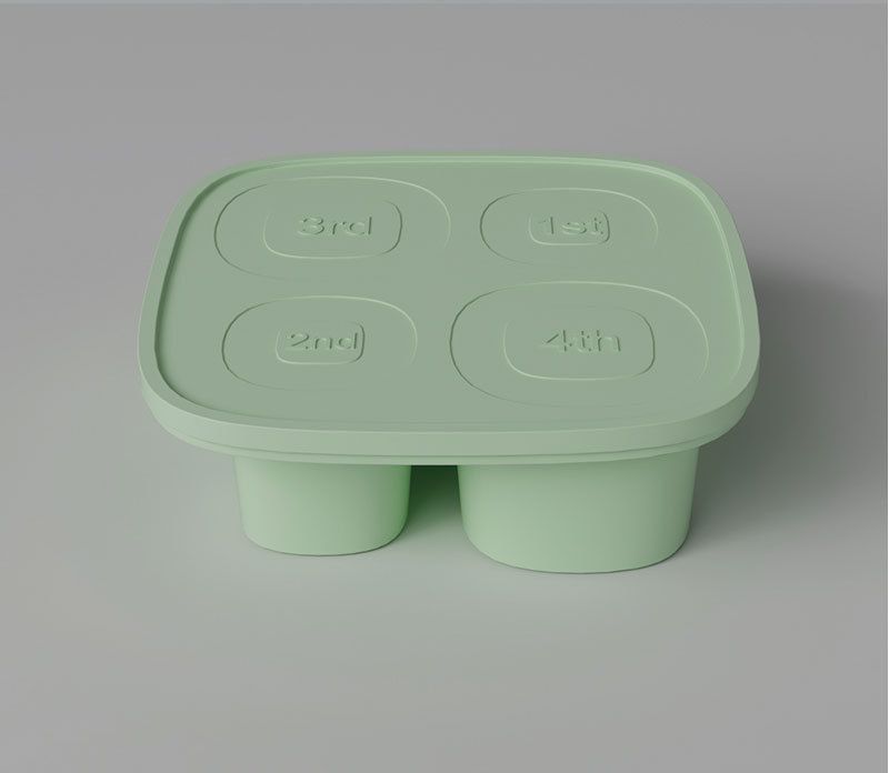 Ice Tray Mold 4 Grid Silicone Easy To Release Water Cup Ice Mold Ice Tray_voghion.com