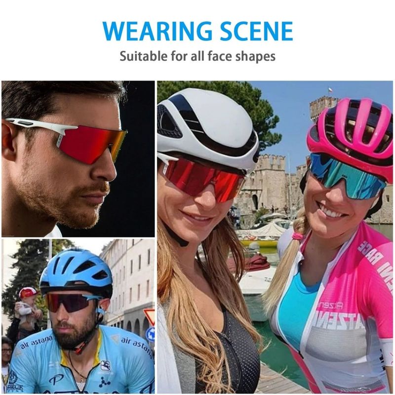 NRC Cycling Glasses, Windproof Sports, Men's And Women's Running, Marathon, Cycling, Bicycle Goggles, Fishing_voghion.com