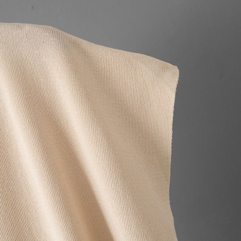 Damenbekleidung, gestrickter Freizeitanzug, ärmellose Weste, Pullover, Hose mit weitem Bein, zweiteiliger Anzug_voghion.com