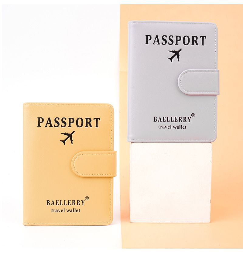 Baellerry új, semleges, antimágneses csattal ellátott, többfunkciós RFID utazási jegy- és útlevéltartó táska_voghion.com