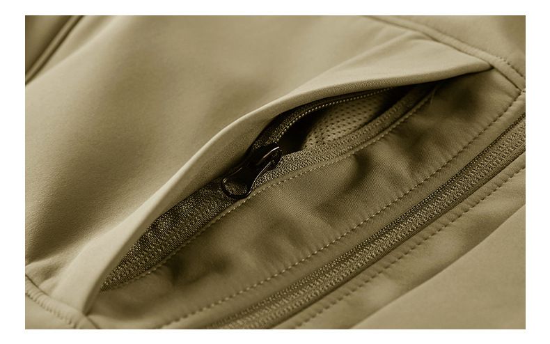 Giacca da uomo, antivento, in pile polare, con cappuccio, casual, softshell_voghion.com