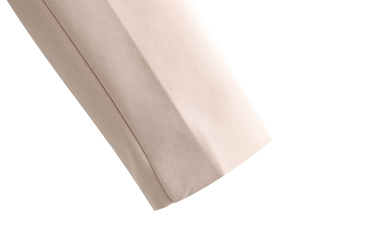 Giacca da donna corta con risvolto sottile da donna + minigonna con spacco a vita alta_voghion.com