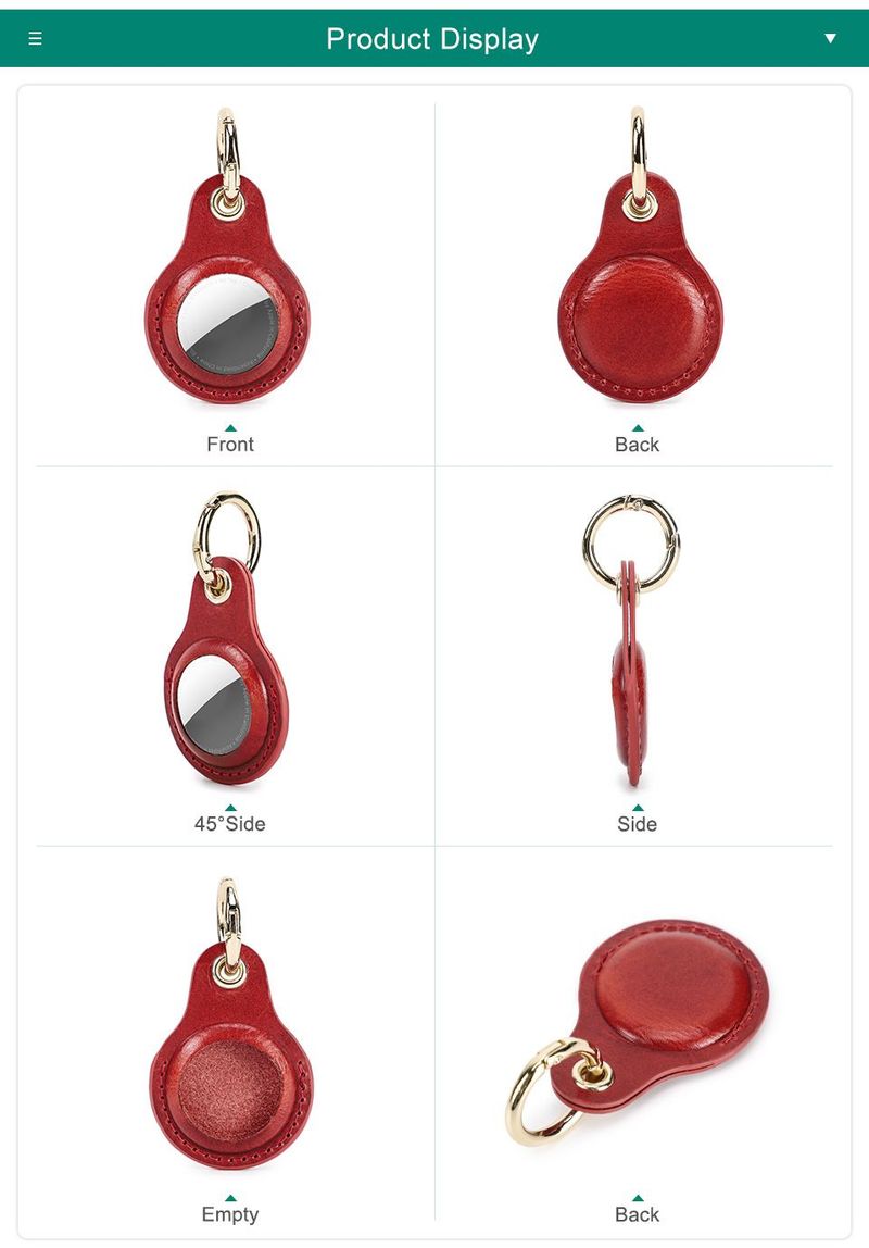 Suitable for Airtag protective pet keychain, positioning tracker, leather case, anti loss artifact_voghion.com