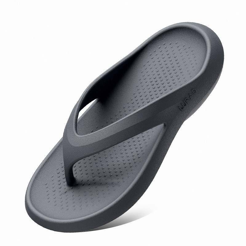 Herren Flip-Flops EVA Dickbesohlte Hausschuhe Sommer Anti-Rutsch Schwarze Fußsandalen Minimalistische Clip-On-Strandschuhe_voghion.com