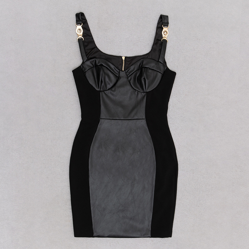 mini abito corto sottile da donna con reggicalze sexy nuovo stile semplice e senza schienale_voghion.com