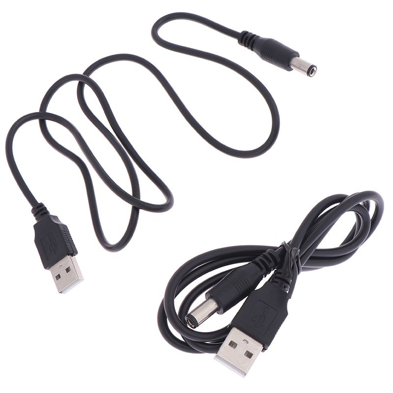 1 stk. 5V lader strøm til DC 5,5 mm plugg USB strømkabel for MP3/MP4-spiller_voghion.com