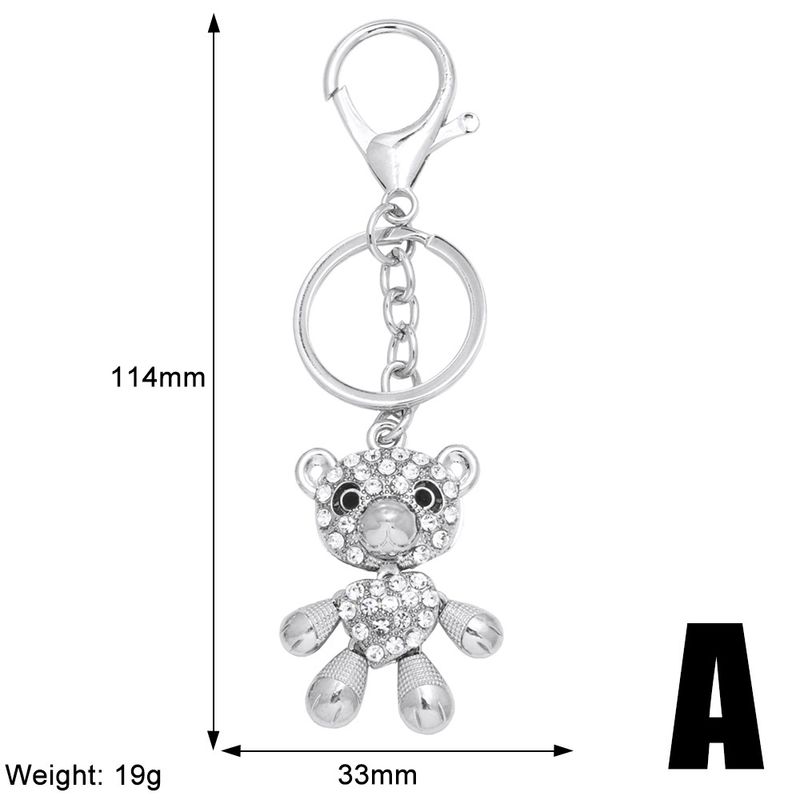 AS Accessories New Personality Creative Cute Exquisite Bear Pendant Bag Car Keychain Ornament Kca046_voghion.com