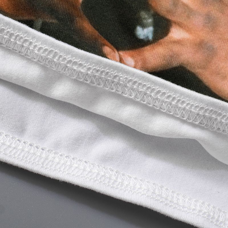Q24TP320 Canotta corta senza maniche con scollo rotondo, stampata in 3D, da donna, estiva, trendy_voghion.com