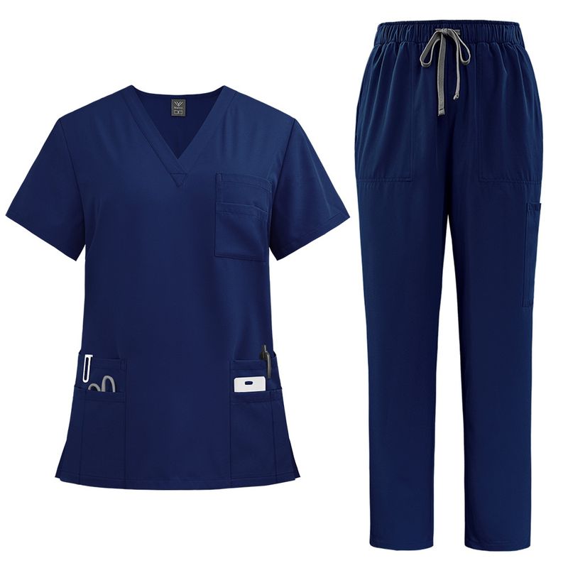 Women’s Clothing New Arrival Doctor Nurse Work Uniform Surgical Gown Surgical Gown Hand Washing Gown Operating Room Straight Pants Solid Color Suit_voghion.com