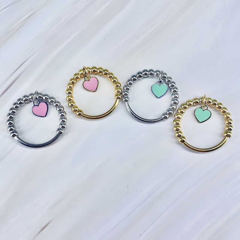 Acciaio al titanio, non-fadi, personalizzato, moda, lusso, alta qualità, goccia d'olio, perlina semicircolare, cuore, stile Ins, da donna_voghion.com