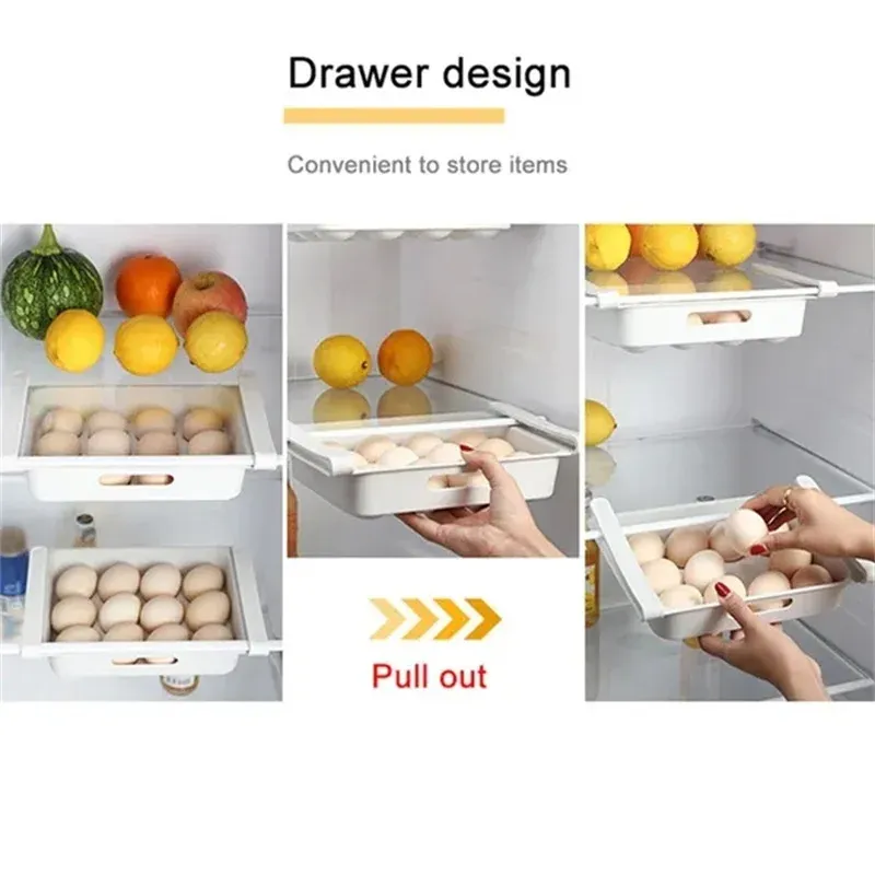 Contenitore per uova, porta laterale del frigorifero, organizer per la cucina, reversibile, speciale, vassoio per uova, accessori da cucina_voghion.com