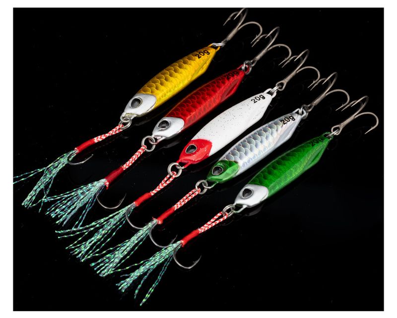 Shark Skimmer|Iron Long Casting Double Hook Iron Plate Lead Fish Lure Metal Slow Jigging Mackerel Sea Fishing Bait_voghion.com