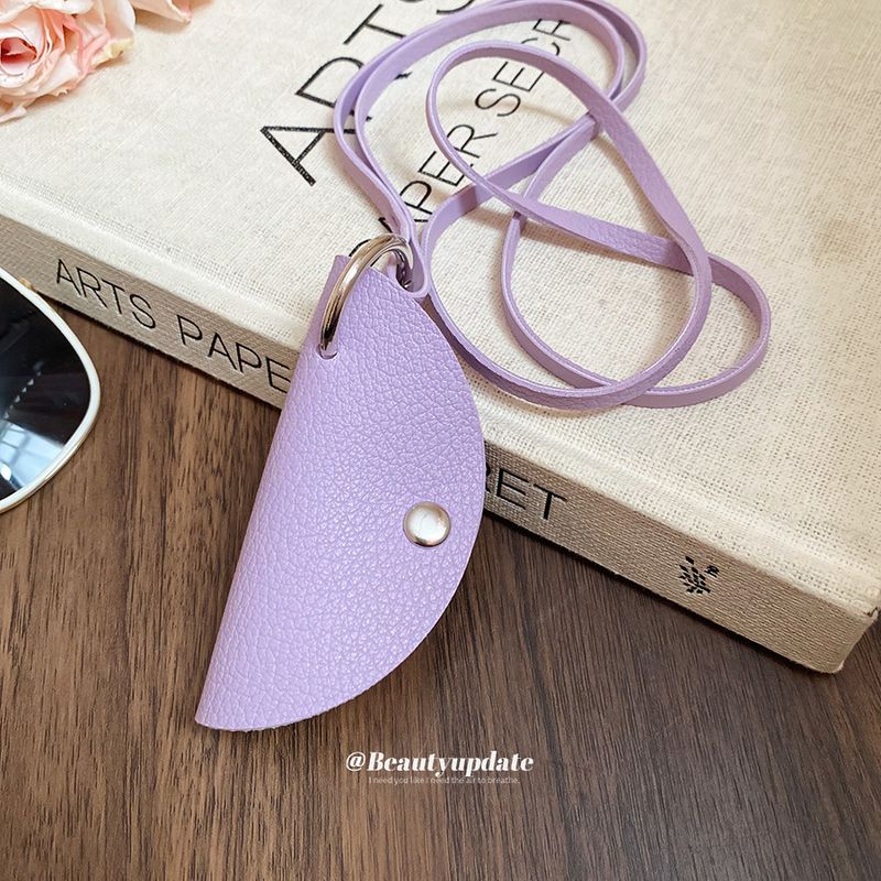 Collana con ciondolo a forma di gnocco in pelle con dopamina, portachiavi anti-perdita, accessorio portatile per occhiali da appendere al collo_voghion.com