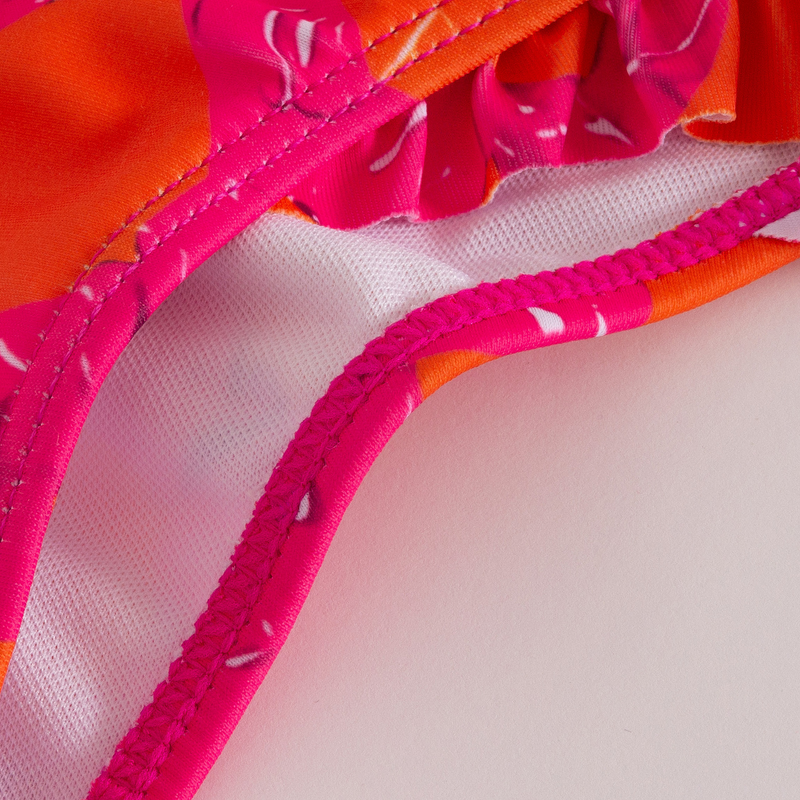 Bohemian resort style three-piece swimsuit Multicolor printed beach spa gauze skirt_voghion.com