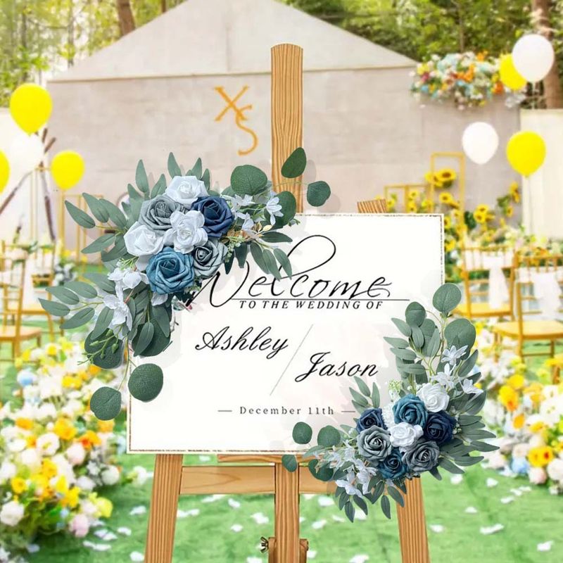 Chair Back Flowers New Simulation Bouquets High End Wedding Table Staircase Decoration Handmade DIY Finished Products_voghion.com