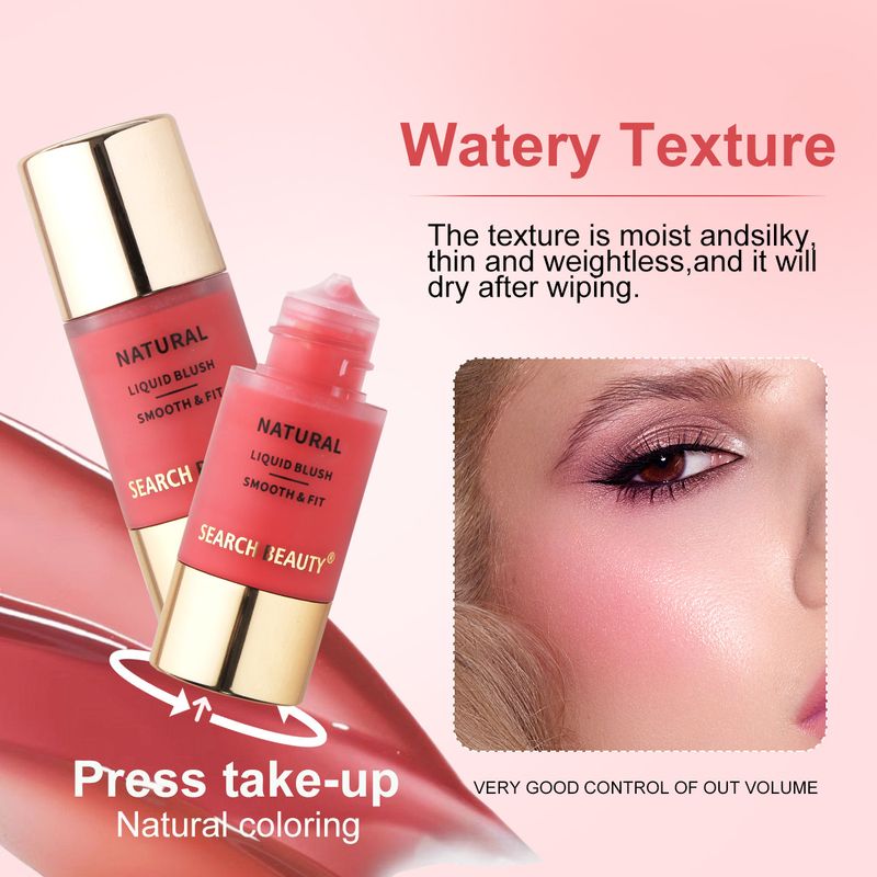 Blush SEARCH BEAUTY New Small Dropper Liquid Blush Waterproof And Sweat Proof Small Portable Blush_voghion.com