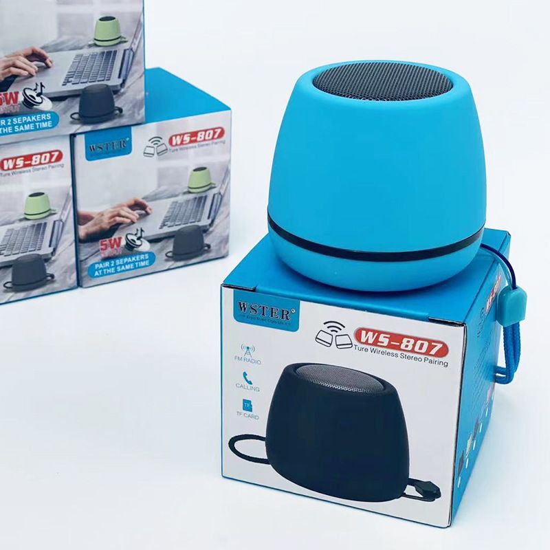 WS-807 Ny Trådløs Bluetooth Udendørs Bærbar Mini Håndholdt Højttaler med stor lydstyrke_voghion.com