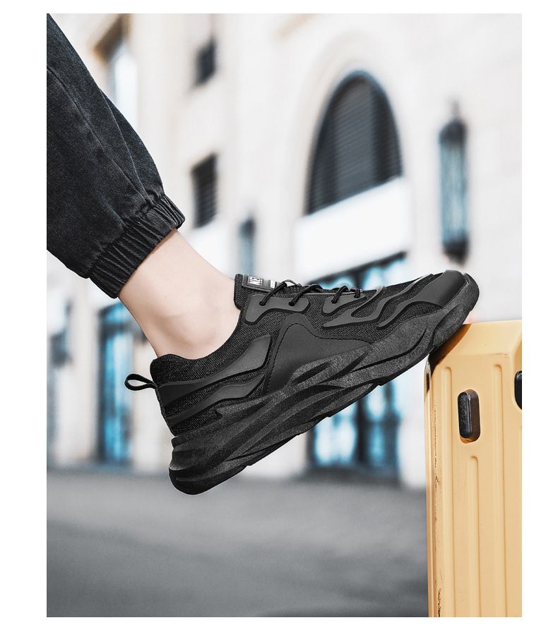 Atmungsaktive, lässige Herren-Sneaker, niedrige Schuhe, leichte, rutschfeste Gummisohle, modische Dad-Schuhe für den Sommer_voghion.com