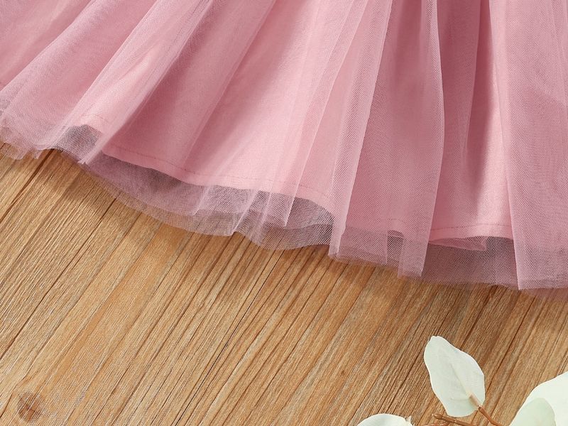 Sommer Baby Kleid Mesh Sling Tutu Kleid Neugeborenen Baby Geburtstag Kleidung_voghion.com