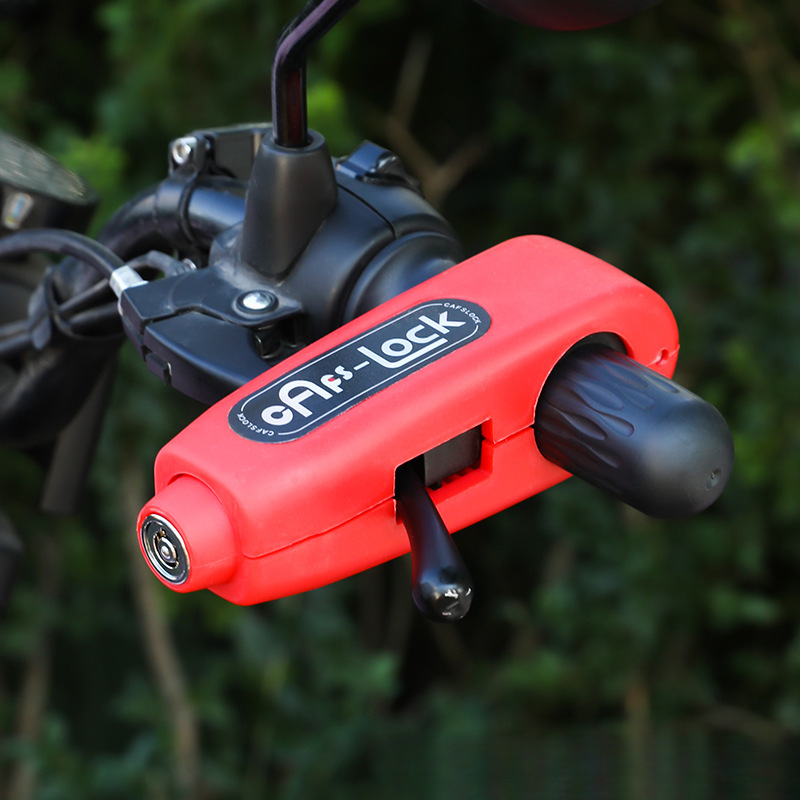 Motorrad Gas Lenker Anti-Diebstahl Elektrofahrzeug Helm Grip Caps Lock_voghion.com