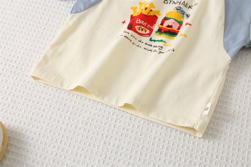 Tenue pour garçon 2025, nouveaux vêtements élégants pour enfants, ensemble deux pièces d'été pour bébé, dessin animé, col rond, manches courtes, tendance_voghion.com